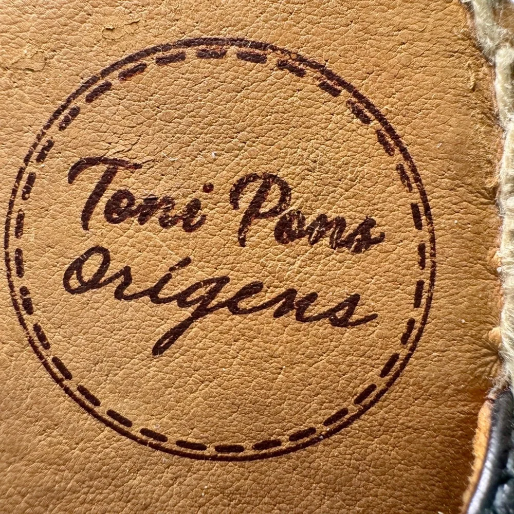 Toni‎ Pons Origens Leather Espadrille Sandals Made in Spain EU 41 Lead Color
